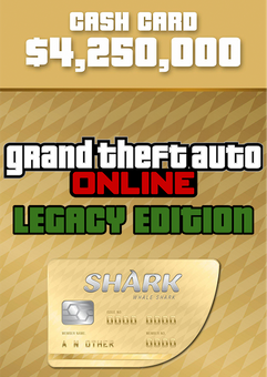 Grand Theft Auto Online (GTA V: Legacy Edition): Whale Shark Cash Card PC - Rockstar Games Launcher