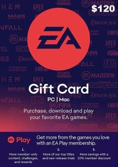 EA Origin Gift Card 120 USD
