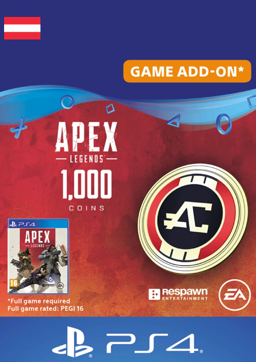 Apex Legends 1000 Coins PS4 (Austria) PS4 CDKeys