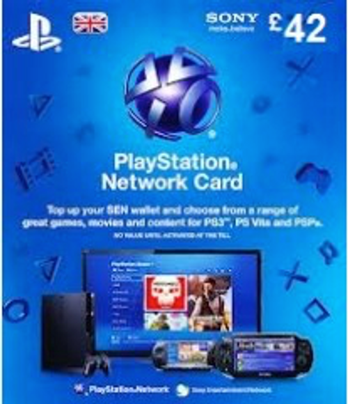 Playstation Network Card £42 (PS Vita/PS3/PS4) PS Vita/PS3/PS4 CDKeys