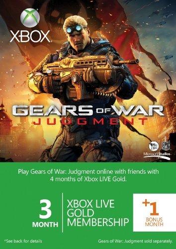 3 + 1 mois d'abonnement Xbox Live Gold - Marque GOW (Xbox One/360)