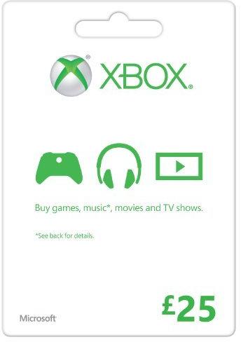 Carte cadeau Microsoft - 25 € (Xbox One/360)