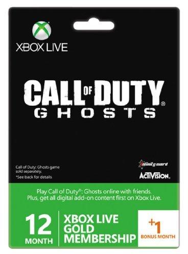 12 + 1 mois d'abonnement Xbox Live Gold - Call of Duty Ghosts Branded (Xbox One/360)
