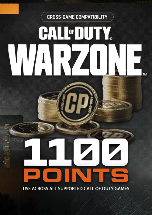 1,100 Black Ops 6 or Call of Duty: Warzone Points Xbox One/Xbox Series X|S/PC (WW)