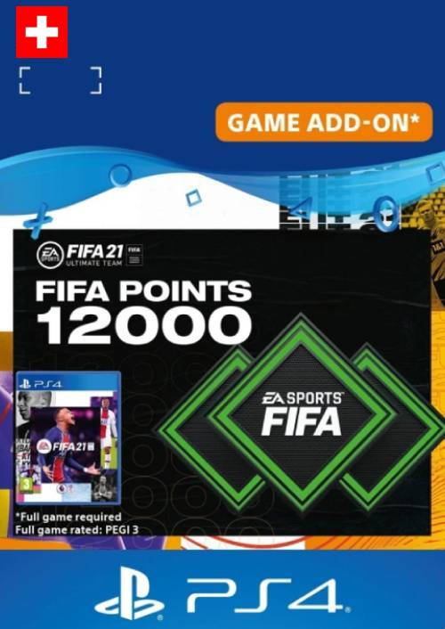FIFA 21 Ultimate Team 12000 Points Pack PS4/PS5 (Switzerland) FIFA 21 Ultimate Team 12000 Points Pack PS4/PS5 (Switzerland)