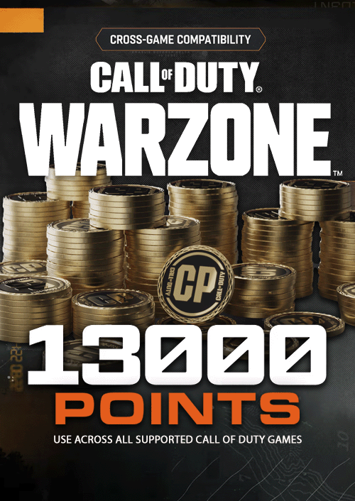 13,000 Black Ops 6 or Call of Duty: Warzone Points Xbox One/Xbox Series X|S/PC (WW)