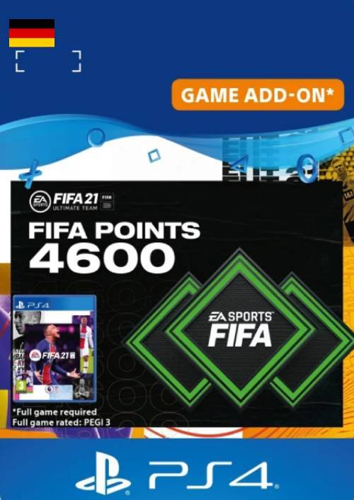 FIFA 21 Ultimate Team 4600 Points Pack PS4/PS5 (Germany) FIFA 21 Ultimate Team 4600 Points Pack PS4/PS5 (Germany)