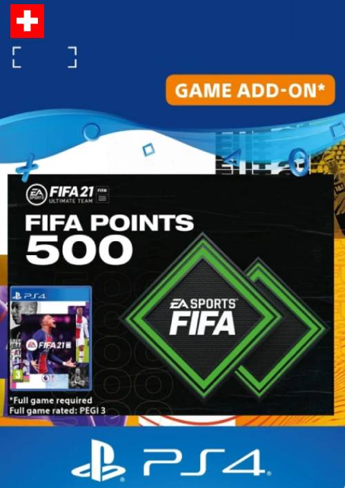 FIFA 21 Ultimate Team 500 Points Pack PS4/PS5 (Switzerland) FIFA 21 Ultimate Team 500 Points Pack PS4/PS5 (Switzerland)