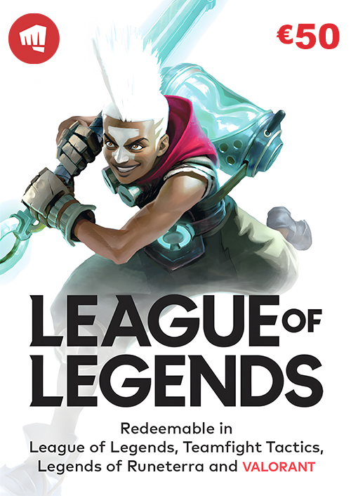 League of Legends Gift Card - 50 EUR (Europe & UK) League of Legends Gift Card - 50 EUR (Europe & UK)