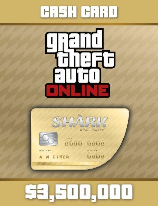 GTA Online Cash Gamecard Whale Shark