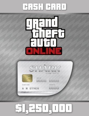 GTA Online Cash Gamecard Great White Shark