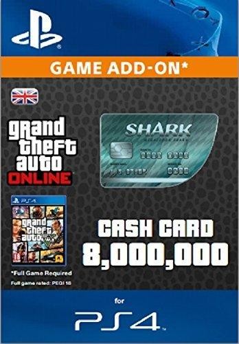GTA Online Cash Gamecard Megalodon Shark PS4