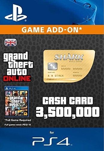 GTA Online Cash Gamecard Whale Shark PS4