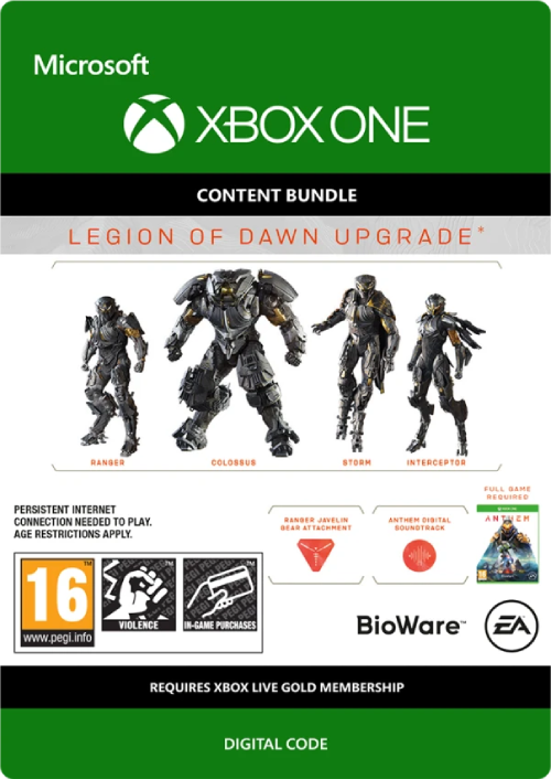 Anthem Legion of Dawn Upgrade Xbox One