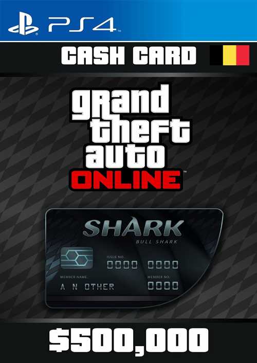Grand Theft Auto Online Bull Shark Cash Card PS4 (Belgium)