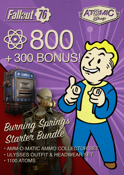 Fallout 76: Burning Springs Starter Bundle PC - DLC