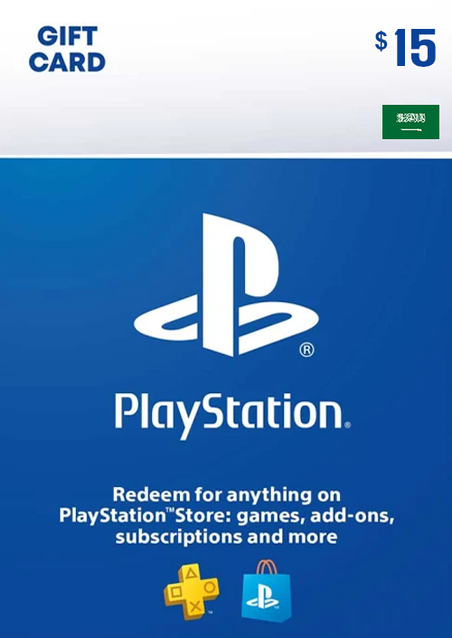 PLAYSTATION STORE GIFT CARD - 15 USD (KSA)