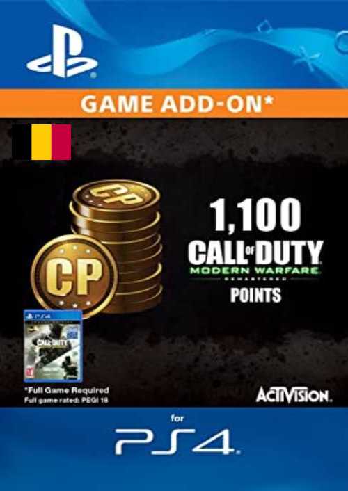 Call of Duty Modern Warfare - 1100 Points PS4 (Belgium)