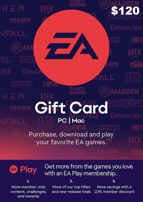 EA Origin Gift Card 120 USD