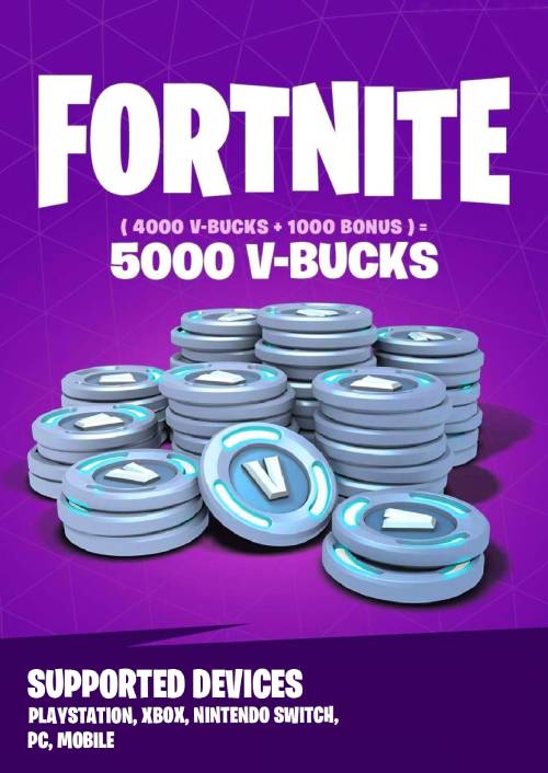 Fortnite - 5000 V-Bucks Gift Card