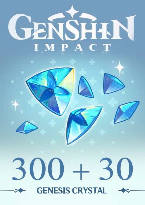 Genshin Impact - 300 + 30 Genesis Crystals