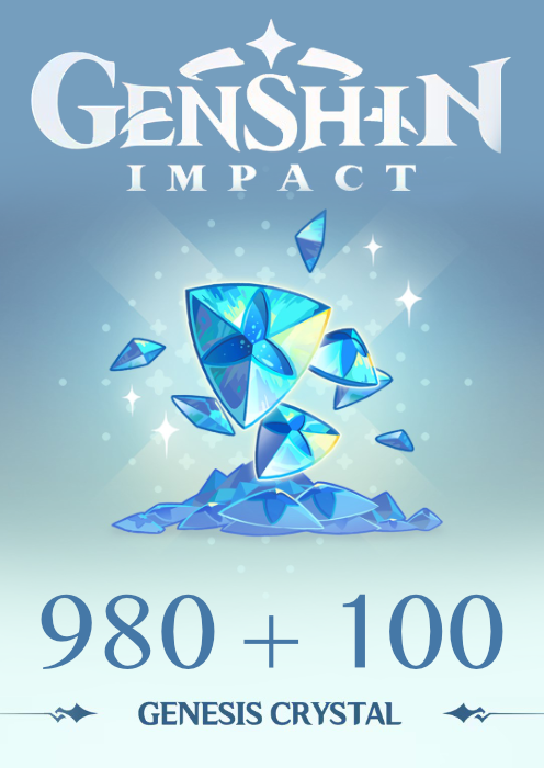 Genshin Impact - 980 + 110 Genesis Crystals