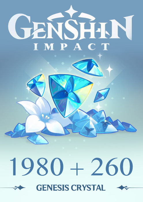 Genshin Impact - 1980 + 260 Genesis Crystals