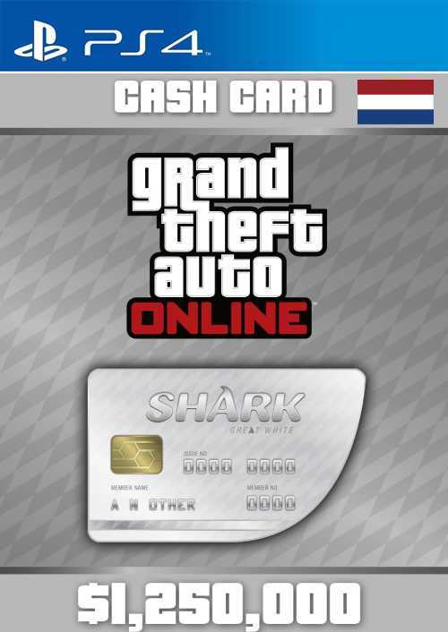 Grand Theft Auto Online Great White Shark Cash Card PS4 (Netherlands)