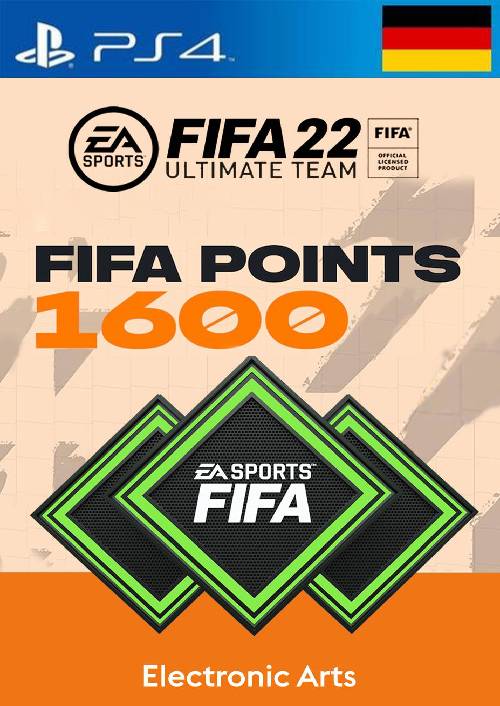 FIFA 22 Ultimate Team 1600 Points Pack  PS4/PS5 (Germany)