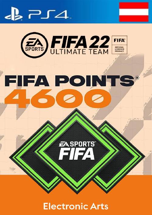 FIFA 22 Ultimate Team 4600 Points Pack  PS4/PS5 (Austria) FIFA 22 Ultimate Team 4600 Points Pack  PS4/PS5 (Austria)