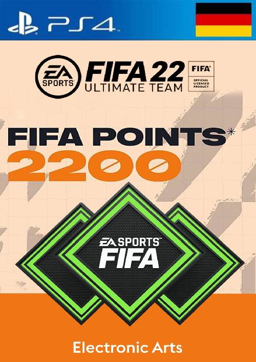 FIFA 22 Ultimate Team 2200 Points Pack PS4/PS5 (Germany) FIFA 22 Ultimate Team 2200 Points Pack PS4/PS5 (Germany)
