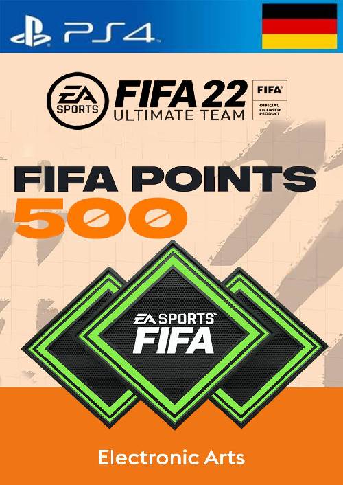 FIFA 22 Ultimate Team 500 Points Pack PS4/PS5 (Germany) FIFA 22 Ultimate Team 500 Points Pack PS4/PS5 (Germany)