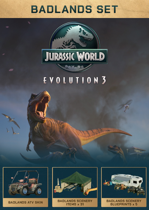 Jurassic World Evolution 3: Badlands Set PC - DLC Jurassic World Evolution 3: Badlands Set PC - DLC