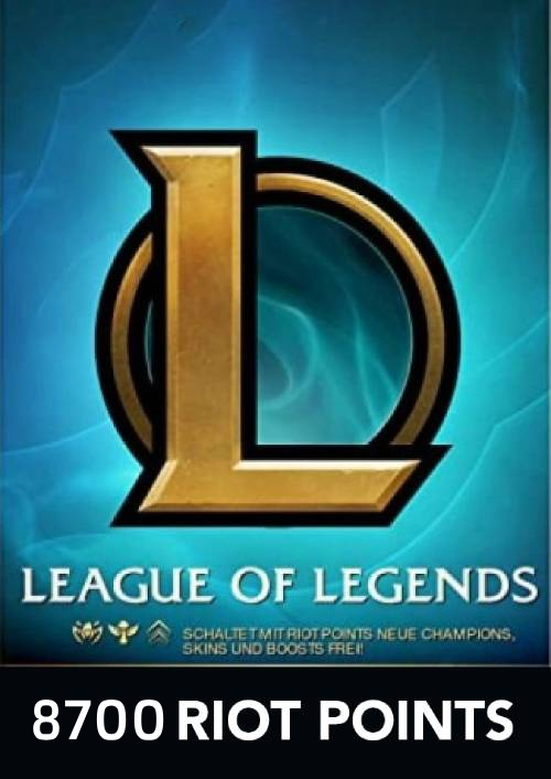 League of Legends 8700 Riot Points (Europe & UK - West)