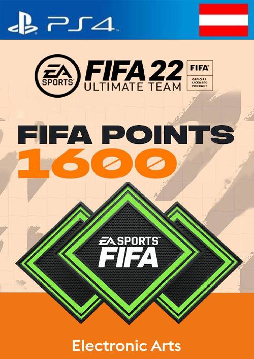 FIFA 22 Ultimate Team 1600 Points Pack PS4/PS5 (Austria) FIFA 22 Ultimate Team 1600 Points Pack PS4/PS5 (Austria)