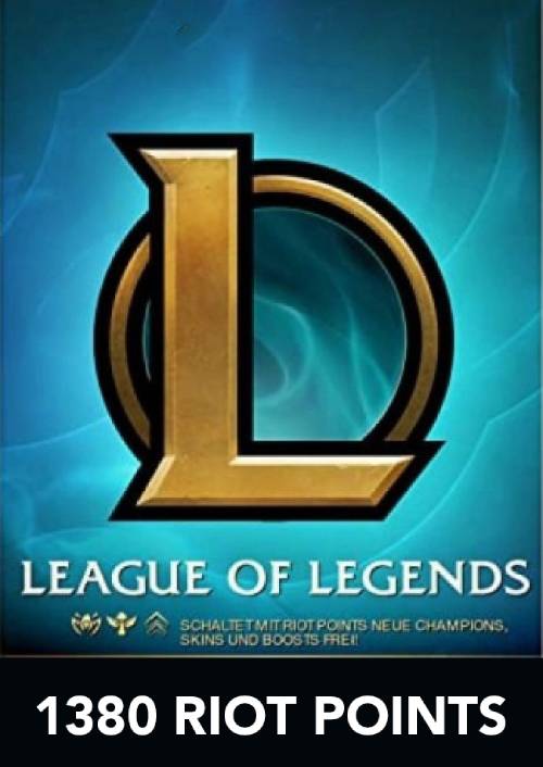 League of Legends 1380 Riot Points (EU & UK - West)