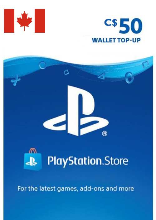 Carte PlayStation Network (PSN) - 50 CAD (CANADA)