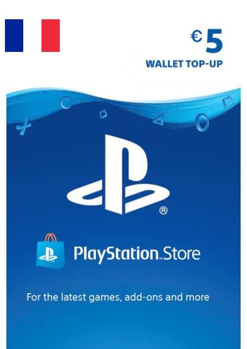 Carte PlayStation Network (PSN) - 5 EUR (FRANCE)