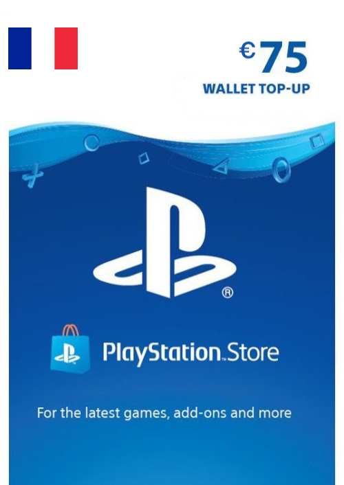 Carte PlayStation Network (PSN) - 75 EUR (FRANCE)