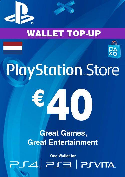 Carte PlayStation Network (PSN) - 40 EUR (Pays-Bas)