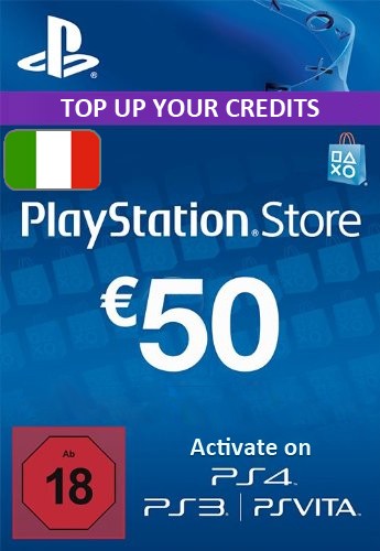 Carte PlayStation Network (PSN) - 50 EUR (Italie) Carte PlayStation Network (PSN) - 50 EUR (Italie)