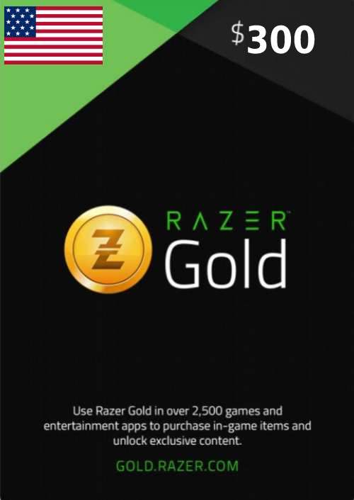 Razer Gold 300 USD (US)