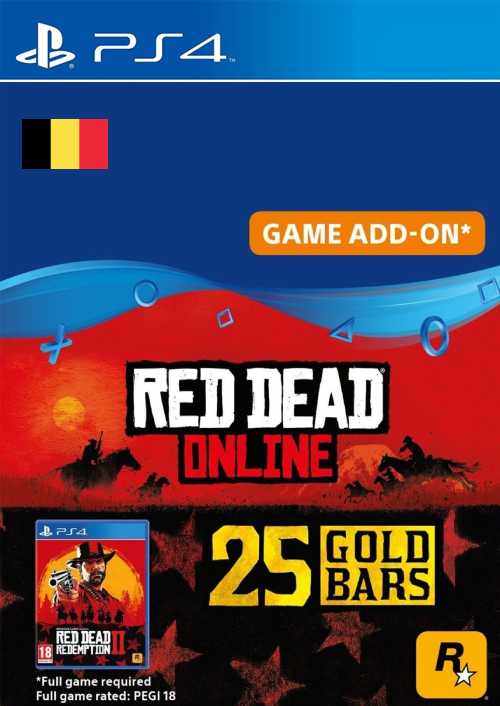 Red Dead Online - 25 Gold Bars PS4 (Belgium)
