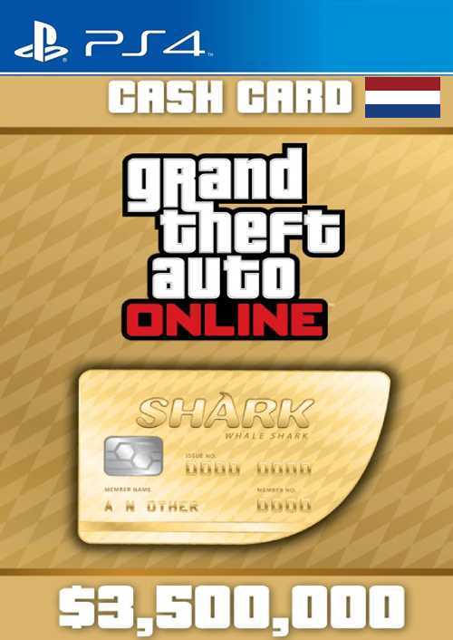Grand Theft Auto Online Whale Shark Cash Card PS4 (Netherlands)