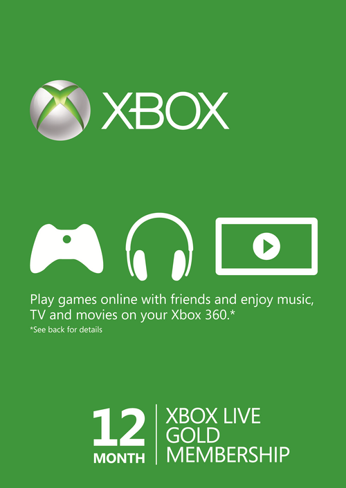 12 Month Xbox Live Gold Membership (South Africa)
