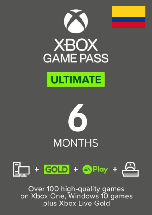 6 Months Xbox Game Pass Ultimate Xbox One/Xbox Series X|S/PC (Colombia) 6 Months Xbox Game Pass Ultimate Xbox One/Xbox Series X|S/PC (Colombia)